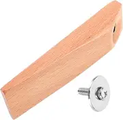 HANABASS Wooden Handle for Outdoor Camping Wok Ergonomic Heat Resistant Cast Iron Pan Replacement Handle with Easy Installation Tools for Camping and Cooking Accessories