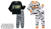 Batman/Lil Monster Boys Long Sleeved Cuffed Pants 2 Piece Pajama Set SZ L(10/12)