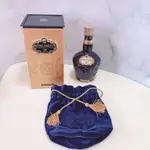 【金 二手】 皇家禮炮21年威士忌空瓶含 禮盒 藍色絨布袋 ROYAL SALUTE / 裝飾 夜燈 禮物