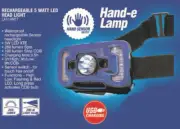 Lion Head Light Rechargeable 5 Watt LED Waterproof Headlamp USB Charging