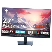 27 Inch QHD Computer Monitor, 2K 100Hz IPS Gaming 27 inch BLack QHD IPS 100Hz