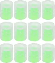 uxcell 12 PCS Tire Valve Stem Caps, 8MM Car Wheel Valve Cap Universal Air Valve Covers Vehicle Exterior Accessories for Car Bike Motorcycle Truck, Green