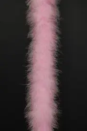 MARABOU FEATHER BOA 22 Grams - PINK 2 Yards; Dress/Bridal/Costume 72"