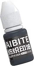 Clothing Stamps Refill Ink Cloth Ink Quick Dry 0.17oz Bottle Textile Marker Ink Printing Oil for Office Clothes Shoes