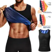 Men Sauna Sweat Vest Workout Tank Top Waist Trainer Compression Workout Shirts