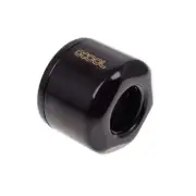 Alphacool G1/4" Eiszapfen Filter Female to Female Fitting, Deep Black