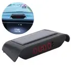 ´Red Light Car Digital Clock Auto Truck Solar Powered Time Date Temperature LCD