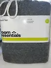 Room Essentials Jersey 3-Pc Twin Sheet Set, Heather Ebony, NWT