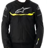 Alpinestars Motorcycle Jacket T-SPS Textile Waterproof Black Yellow