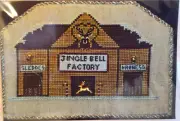 Kringle Jingle Bell Factory - North Pole Village - Cross Stitch Chart & Charm
