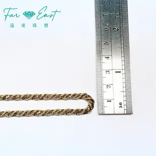 FAR EAST Jewellery 義大利進口K金項鍊-雙色K金