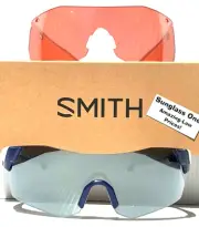 Smith Optic PIVLOCK ARENA MAX Matte Blue ChromaPop Silver & Low Light Sunglass