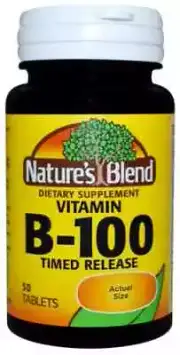 Nature's Blend Vitamin B-100 Complex, 50 Timed Release Tablets 079854200966VL