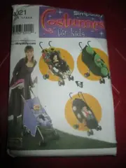 UNCUT Simplicity TODDLER & STROLLER COSTUMES Sewing PATTERN #4021 - Size 1/2-4