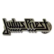 Judas Priest Band Logo Pin Badge Black One Size