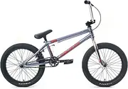 Thrasher 18” BMX Bike | Polished Grey | Beginner Spec | Optimised Geometry | Fully Sealed Bearings, Lightweight | Perfect for young rider aged 4 to 8* Years Old | boys BMX bike | Girls BMX bike | 17.8” Top Tube frame