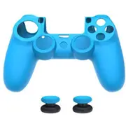 DOBE Silicone Protective Skin Case Cover For PS4 Playstation 4 Controller -Blue [TP4-0425B]
