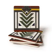 Meyer May Absorbent Coaster Drinks Frank Lloyd Wright, Set of Four