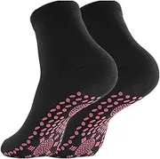 [JHIALG] 1Pair Tourmaline Slimming Health Sock Winter Warm Thermal Self-Heating Socks Sock Sox Health Magnetic Short Socks Care Therapy