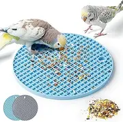 Cozioz 2Pcs Bird Foraging Puzzle Mats, Interactive Slow Feeder Toys for Parrots, Enrichment for Parakeets, Cockatiels, African Greys, Conures & Budgies
