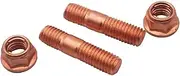 42mm Exhaust Studs & Serrated Nuts M10x1.25 Manifold Flange 2 Studs & 2 Nuts