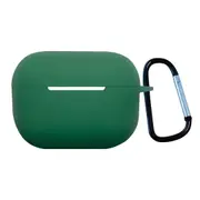 For AirPods Pro 2nd Gen Case, Protective Silicone Cover, Snap Hook, Mustard Green