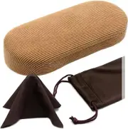 Hard Glasses case - Small Chic Sunglasses with easy As166l Corduroy Beige