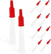 FIXOSHEE 10Pcs Caulk Tools Kit with Nozzle Tips Sealant Applicator and Caulk Saver Caps for Smooth Finishing Bathroom Kitchen and Window Sealing Tasks
