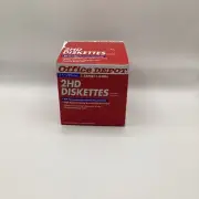 Office Depot 2HD Diskettes IBM Formatted High Density. 3.5”/89mm 1.44MB/1.44Mo