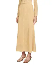 Sandro Pointelle Knit Maxi Skirt