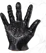 RTNPKLA BDSM Soft Silicone Massage Glove Magic Gloves Silicone Massage Glove Finger Covers for Nipples and Clitoris Sex Toys(Schwarz)