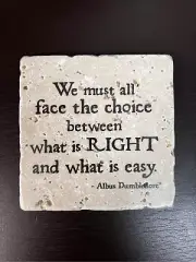 Wizarding World Of Harry Potter Albus Dumbledore quotes cup coasters