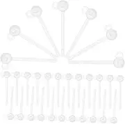 [VILLFUL] Create Your Own Fashion Earrings 30pcs Ear Studs Plugs Earring Needles for Jewelry Making
