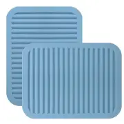 Silicone Trivet Mat for Hot Pots and Pans, Heat Resistant Silicone Mat, Multi...