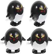 FELTECHELECTR 4Pcs Adorable Animal Wind Up Fun Clockwork Desktop Figures Christmas Party Favors for Safe Design Engaging Playtime Boys