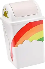 KITANDOVE 1pc Children's Room Trash Can Astetic Room Decor Household Trash Can Waste Cartoon Trash Trash Can Nursery Trash Can Food Containers Garbage Cute Trash Can Mini Bucket Plastic