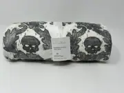 Pottery Barn Halloween Skull Damask Cotton Table Throw, 50”x50”_NWT