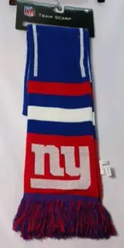 NEW NFL FOOTBALL NEW YORK GIANTS LONG SCARF - 60" 2 SIDED FOCO