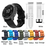 26mm Sports Watch Strap Silicone Wrist Band for Fenix6X/5X/5X Plus/3