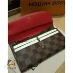 LΟUIS VUITTON LV N63544 EMILIE 棋盤格 釦式長夾