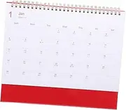 Homoyoyo Desk Calendar 2025 Standing Flip .2024 - .2025 Monthly Desktop Calendar Planner Table Calendar For Home Office School Red