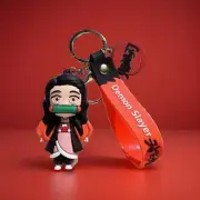 Nezuko Kamado Demon Slayer: Kimetsu no Yaiba 3D Rubber Keyring Backpack Pendant