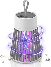 Bug Zapper Indoor Mosquito Dunks Mosquito Zapper Fly Traps Outdoor Fruit Fly Traps Portable Flying Insect Trap for Patio Garden Home Picnic Camping Gray
