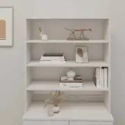 NNEVL Top for Highboard"HAMAR" White 90x30x100cm Solid Wood Pine