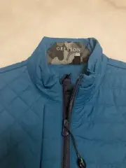 Greyson Golf Tate Mockneck Full Zip Pullover Vest Fiddle Size Small