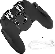 RORPOIR Enhance Your Mobile Gaming 6-finger Game Controller Abs Dissipation Charging Capability Gamepad for Phone