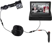 LED Night Vision Car Seat Camera Baby Monitor w/ 4.3 inch Folding Display Screen