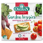 Orgran Gluten Free Crispibread Beetroot & Tomato 125g (Pack of 6)