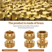 Propane Tank Adapter Brass Propane Cylinder Adapter Propane Bottle Adapter