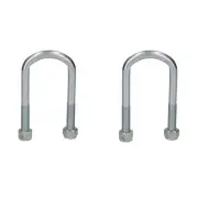 2 Single Parabolic Leaf Spring High Tensile U Bolt Nuts Ifor Williams Trailers